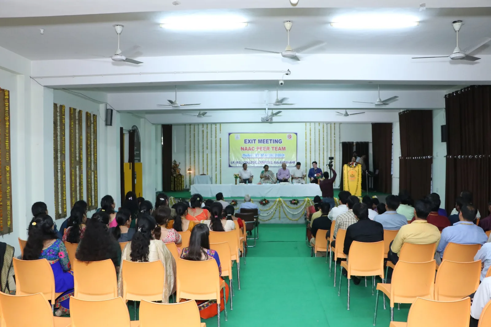 NAAC Exit Meeting Auditorium
